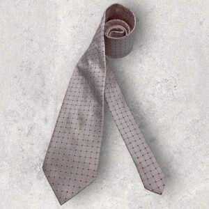 TIE RACK Pink Geometric Silk LUXURY Tie